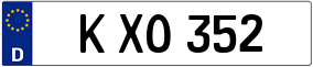 Trailer License Plate